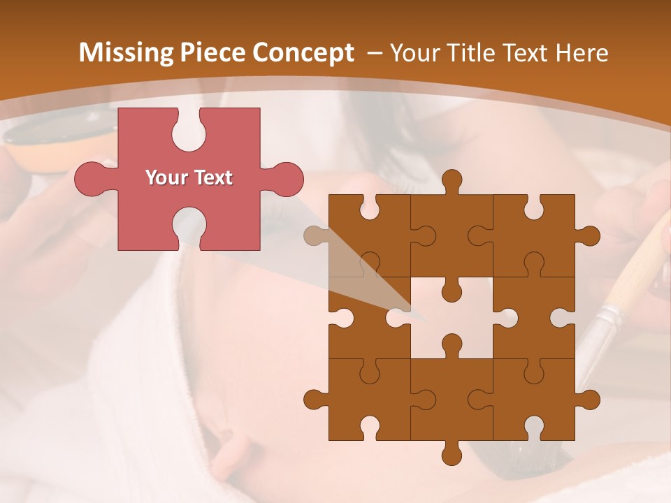 Beautiful Woman At The Spa Center For Face Care Session PowerPoint Template