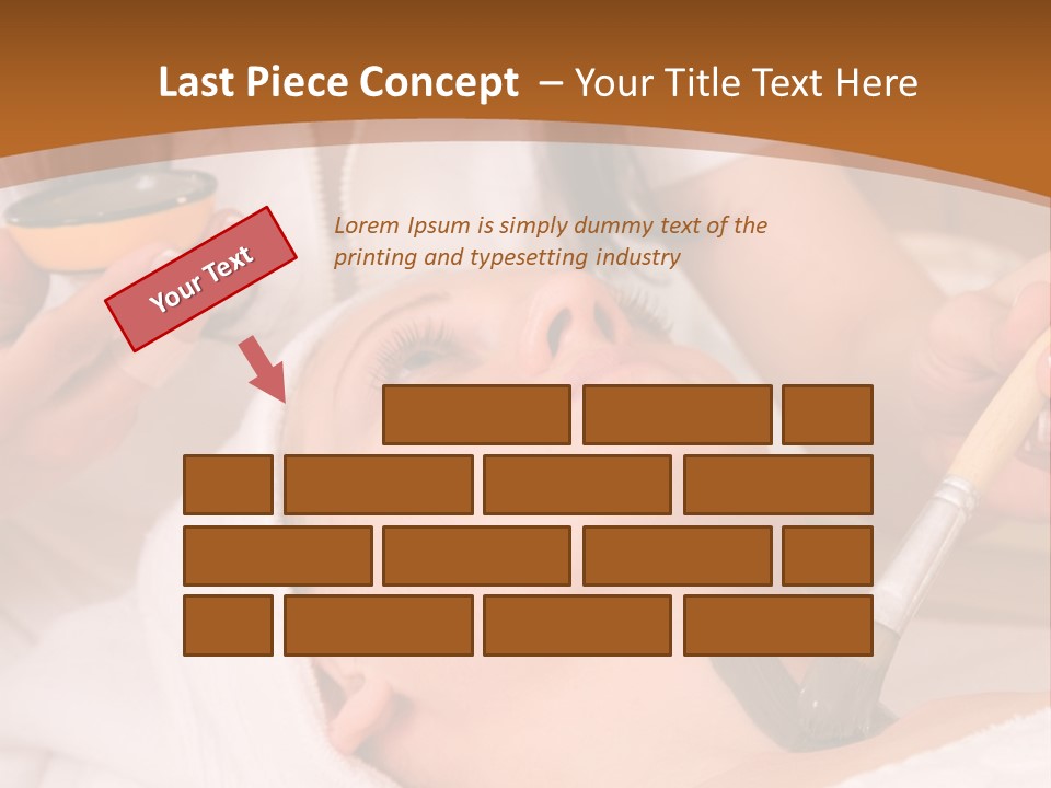 Beautiful Woman At The Spa Center For Face Care Session PowerPoint Template