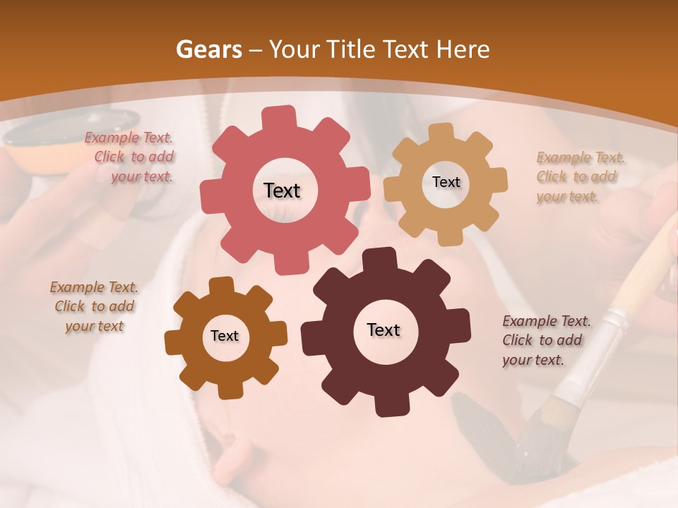 Beautiful Woman At The Spa Center For Face Care Session PowerPoint Template