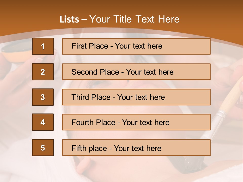 Beautiful Woman At The Spa Center For Face Care Session PowerPoint Template