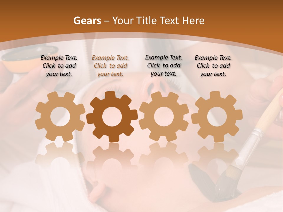 Beautiful Woman At The Spa Center For Face Care Session PowerPoint Template