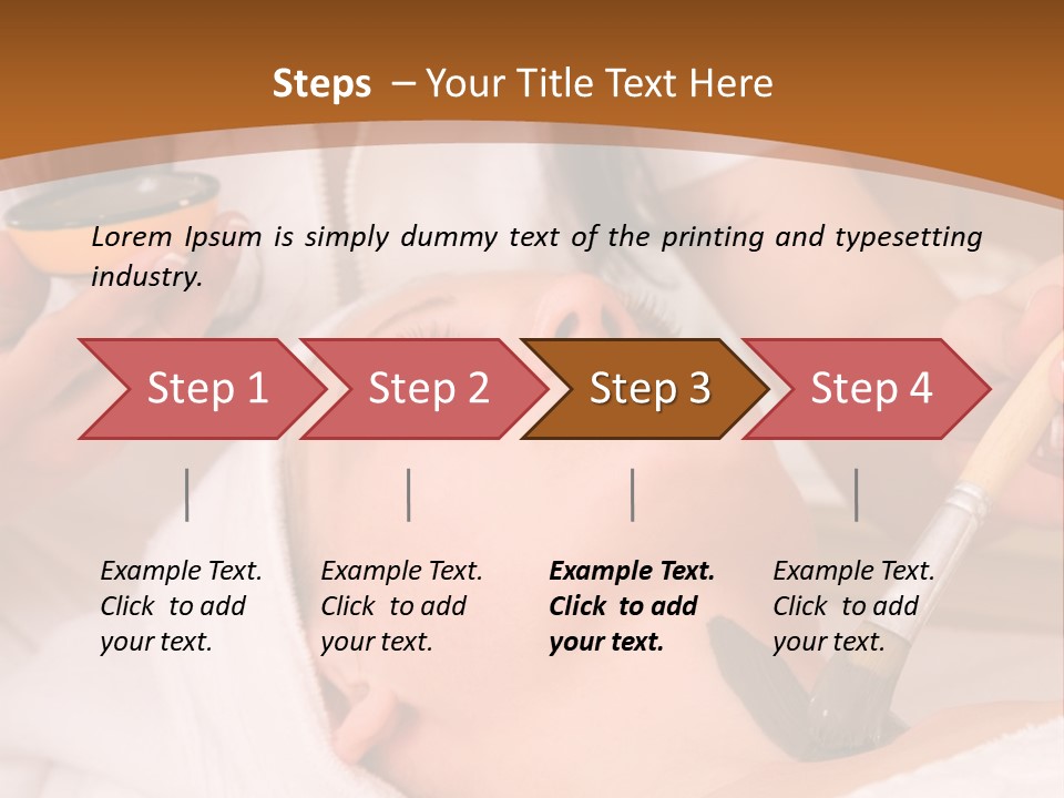 Beautiful Woman At The Spa Center For Face Care Session PowerPoint Template