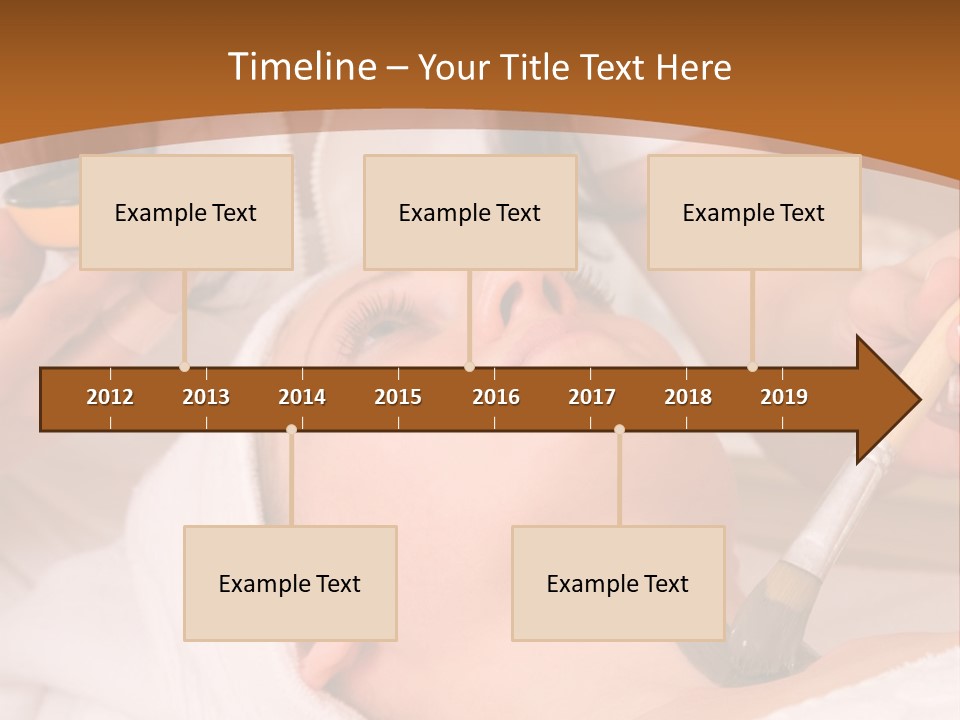 Beautiful Woman At The Spa Center For Face Care Session PowerPoint Template