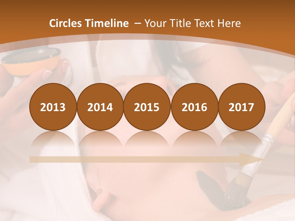 Beautiful Woman At The Spa Center For Face Care Session PowerPoint Template