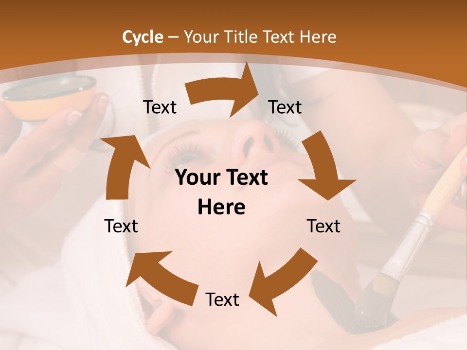 Beautiful Woman At The Spa Center For Face Care Session PowerPoint Template