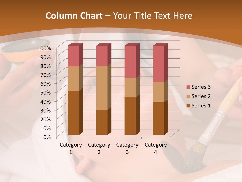 Beautiful Woman At The Spa Center For Face Care Session PowerPoint Template