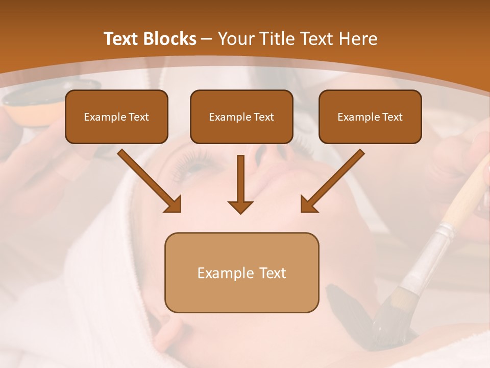 Beautiful Woman At The Spa Center For Face Care Session PowerPoint Template