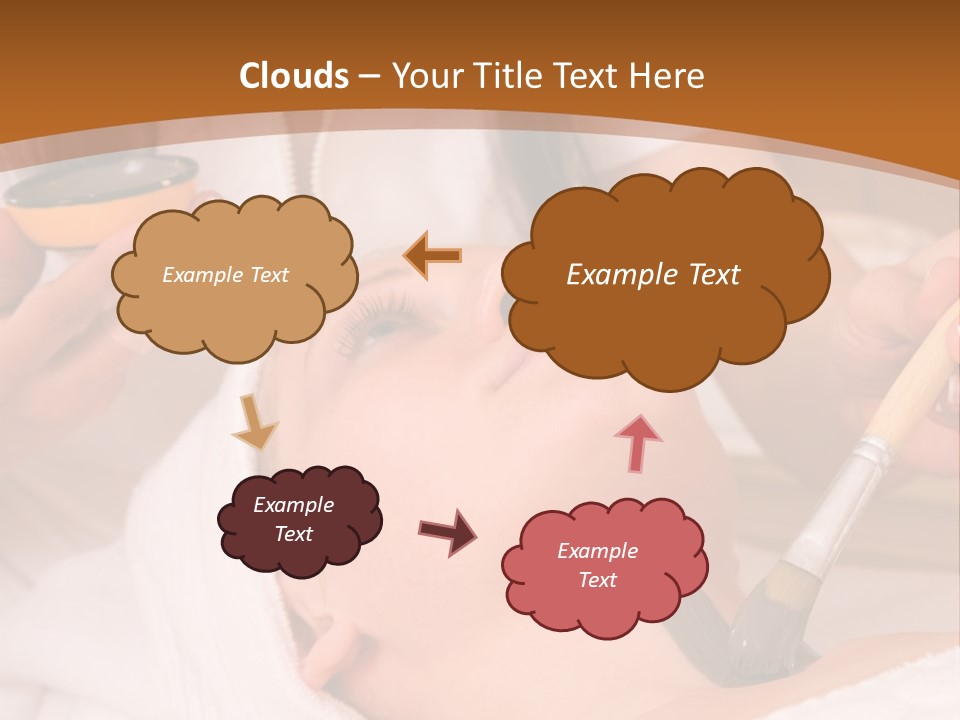 Beautiful Woman At The Spa Center For Face Care Session PowerPoint Template