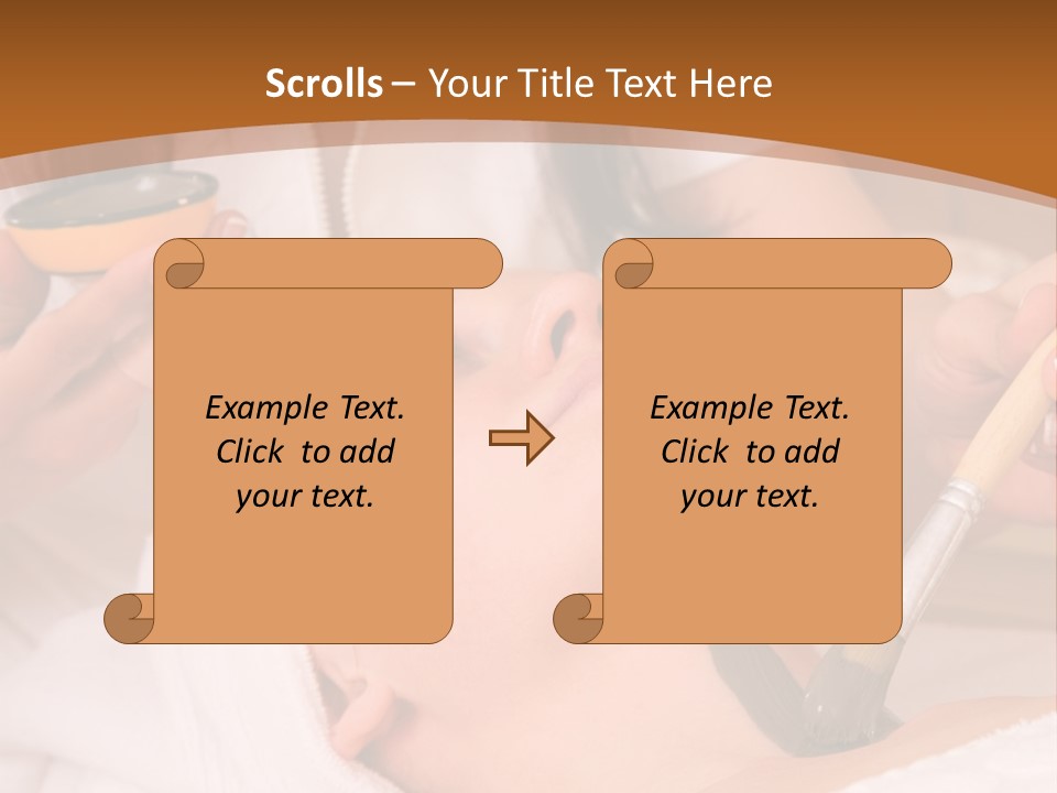 Beautiful Woman At The Spa Center For Face Care Session PowerPoint Template