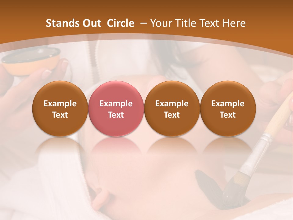 Beautiful Woman At The Spa Center For Face Care Session PowerPoint Template