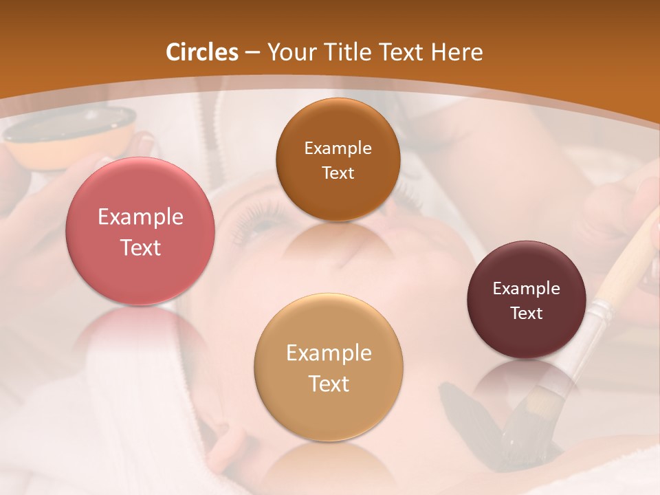 Beautiful Woman At The Spa Center For Face Care Session PowerPoint Template