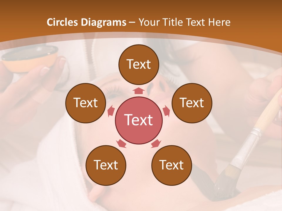 Beautiful Woman At The Spa Center For Face Care Session PowerPoint Template