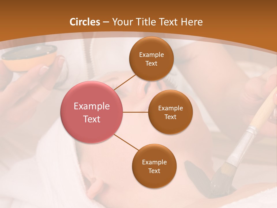 Beautiful Woman At The Spa Center For Face Care Session PowerPoint Template