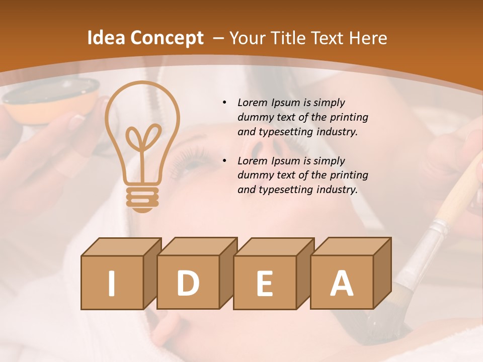 Beautiful Woman At The Spa Center For Face Care Session PowerPoint Template