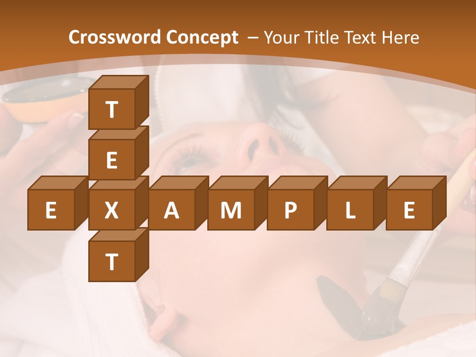 Beautiful Woman At The Spa Center For Face Care Session PowerPoint Template