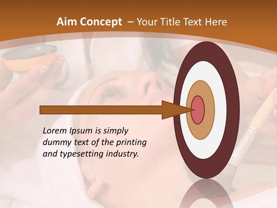 Beautiful Woman At The Spa Center For Face Care Session PowerPoint Template