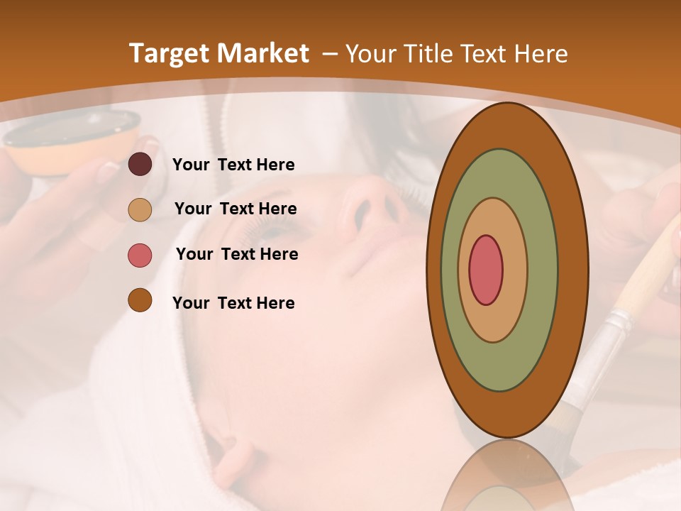 Beautiful Woman At The Spa Center For Face Care Session PowerPoint Template