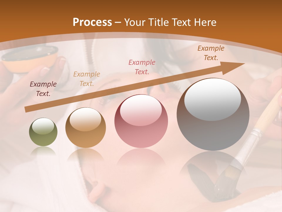 Beautiful Woman At The Spa Center For Face Care Session PowerPoint Template