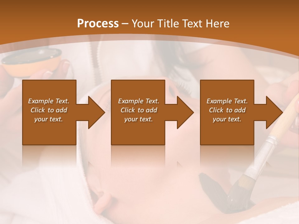 Beautiful Woman At The Spa Center For Face Care Session PowerPoint Template