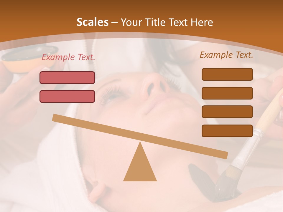 Beautiful Woman At The Spa Center For Face Care Session PowerPoint Template