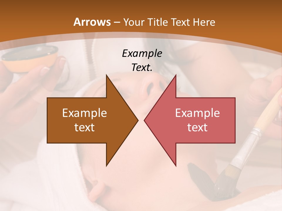 Beautiful Woman At The Spa Center For Face Care Session PowerPoint Template