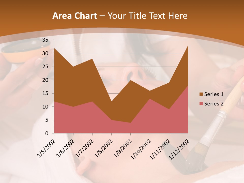 Beautiful Woman At The Spa Center For Face Care Session PowerPoint Template
