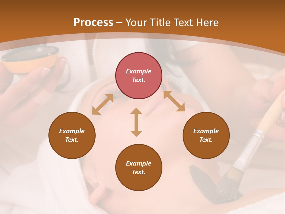 Beautiful Woman At The Spa Center For Face Care Session PowerPoint Template