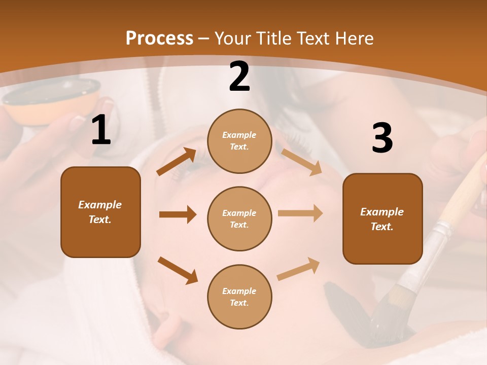 Beautiful Woman At The Spa Center For Face Care Session PowerPoint Template