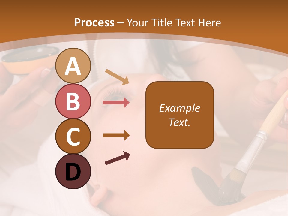 Beautiful Woman At The Spa Center For Face Care Session PowerPoint Template