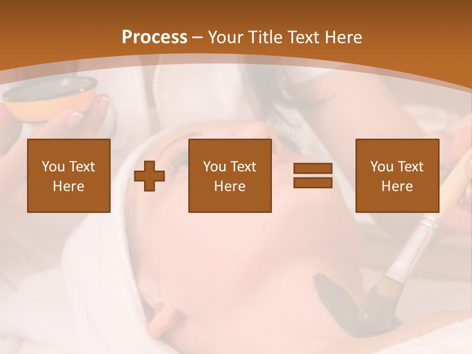 Beautiful Woman At The Spa Center For Face Care Session PowerPoint Template