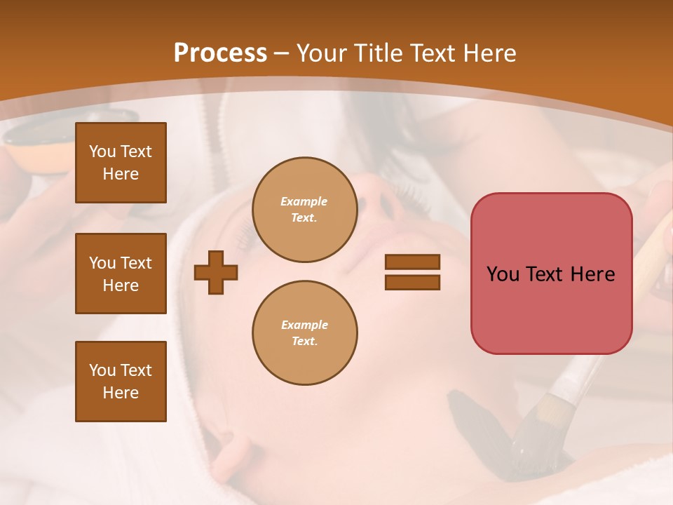 Beautiful Woman At The Spa Center For Face Care Session PowerPoint Template