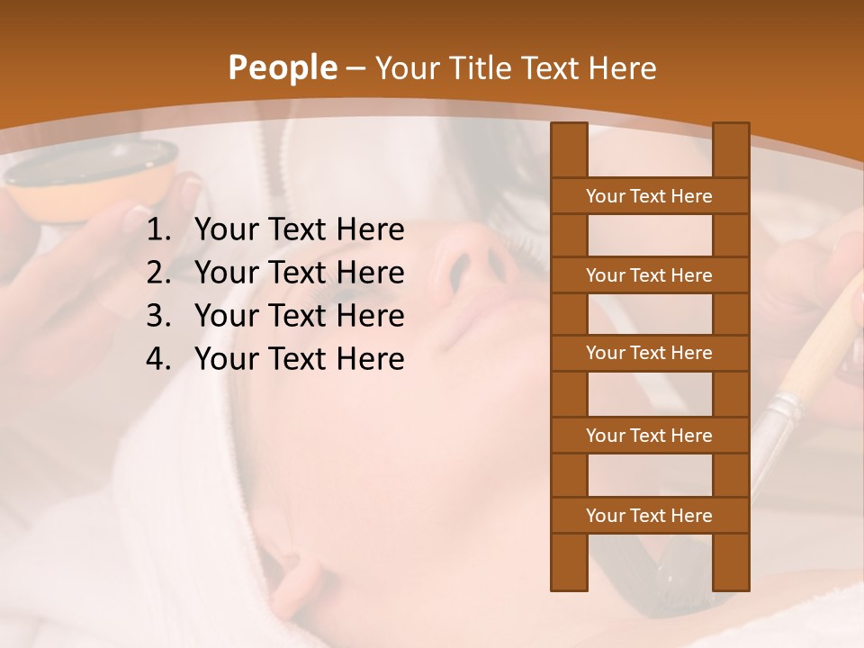 Beautiful Woman At The Spa Center For Face Care Session PowerPoint Template