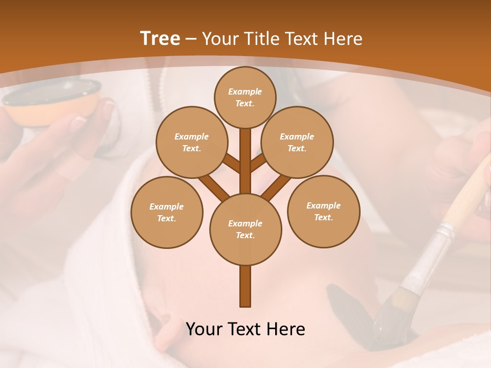 Beautiful Woman At The Spa Center For Face Care Session PowerPoint Template