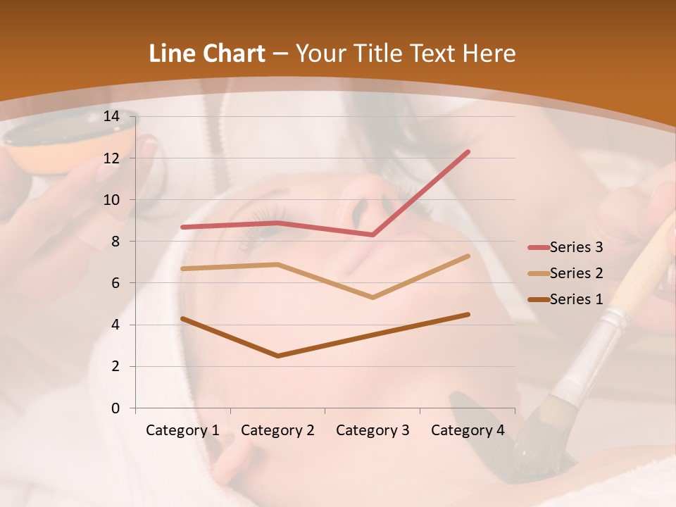 Beautiful Woman At The Spa Center For Face Care Session PowerPoint Template