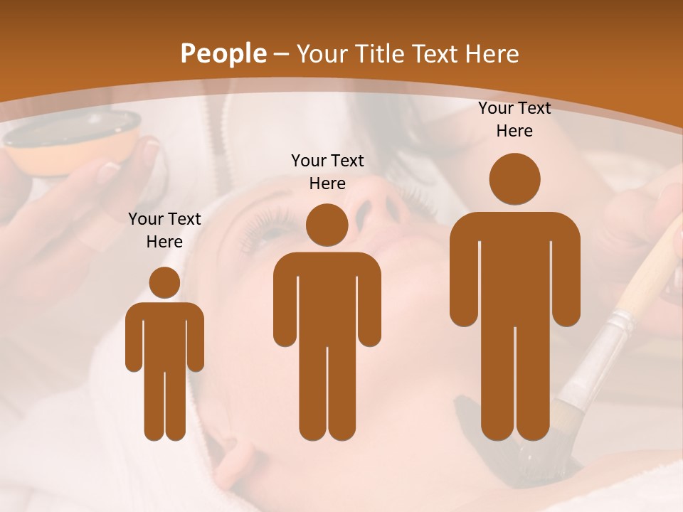 Beautiful Woman At The Spa Center For Face Care Session PowerPoint Template