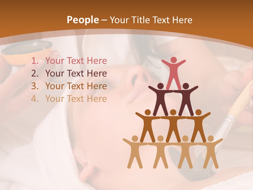 Beautiful Woman At The Spa Center For Face Care Session PowerPoint Template