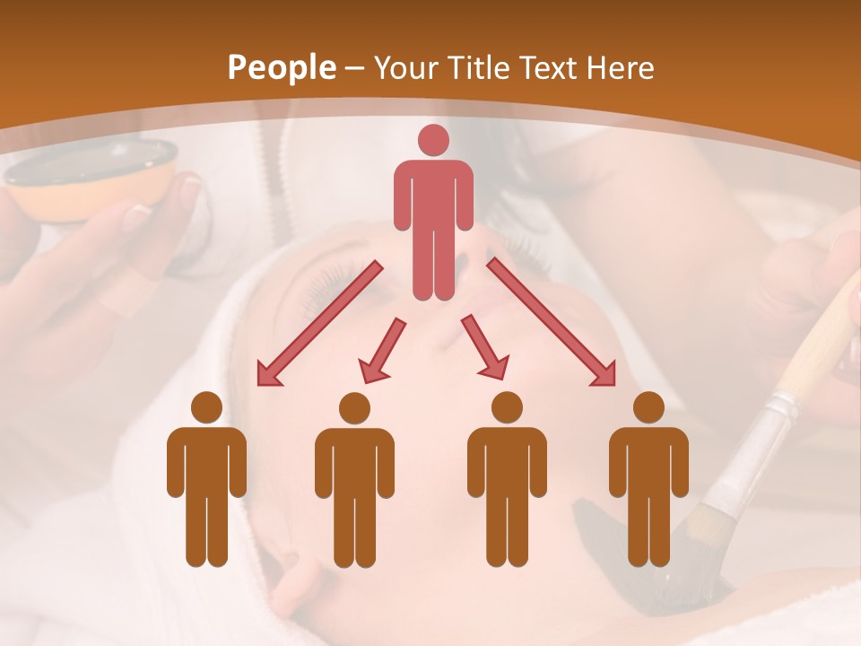 Beautiful Woman At The Spa Center For Face Care Session PowerPoint Template