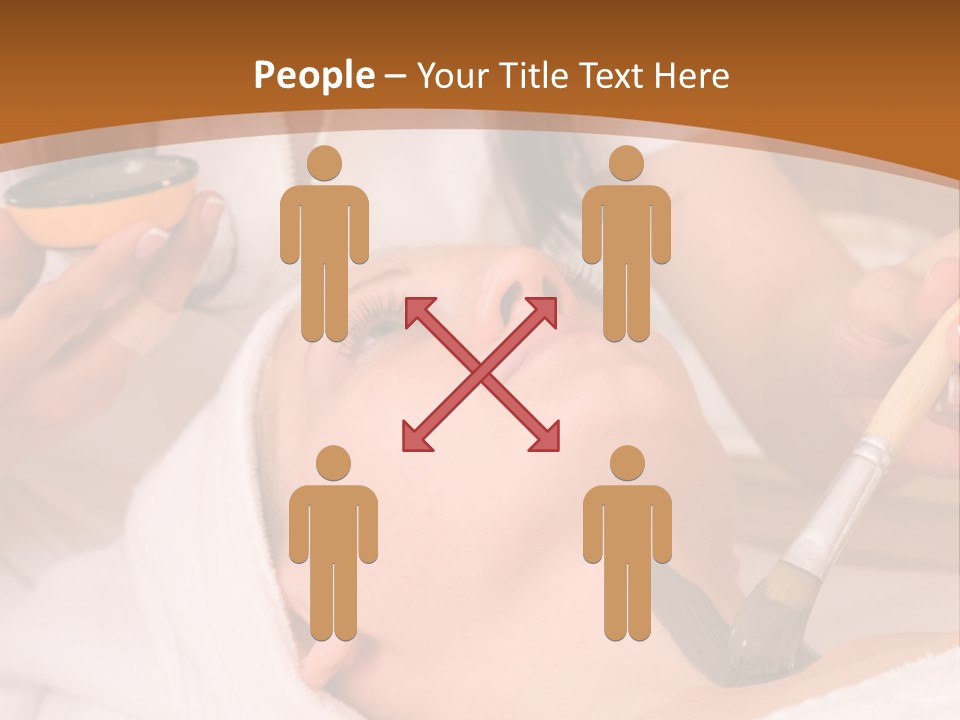 Beautiful Woman At The Spa Center For Face Care Session PowerPoint Template