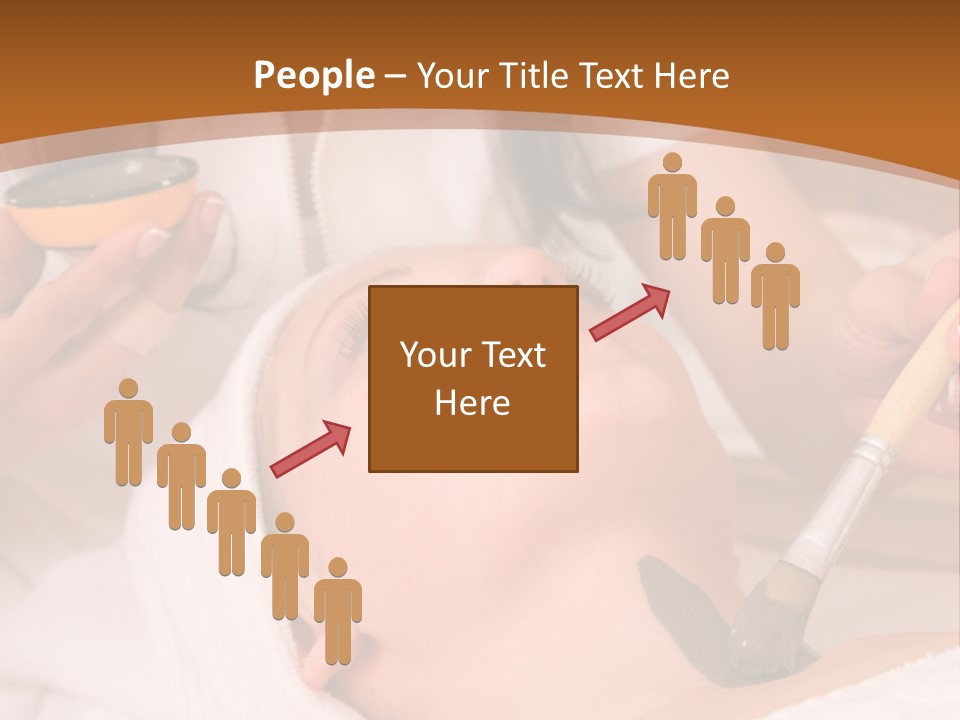 Beautiful Woman At The Spa Center For Face Care Session PowerPoint Template