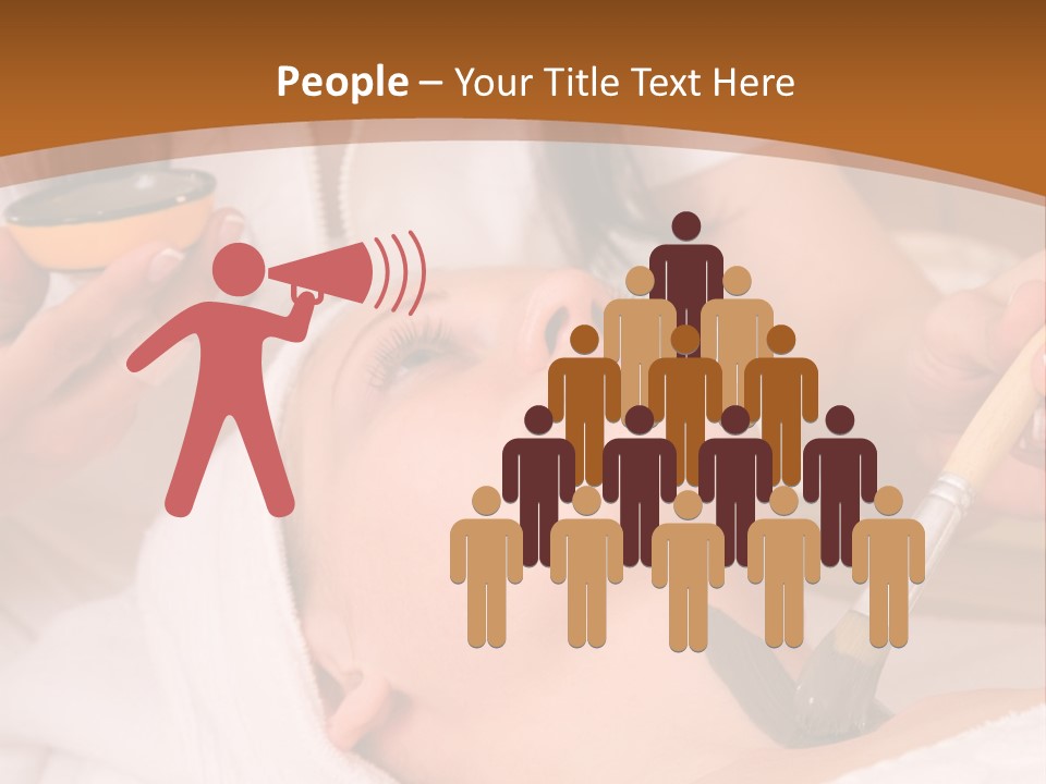 Beautiful Woman At The Spa Center For Face Care Session PowerPoint Template