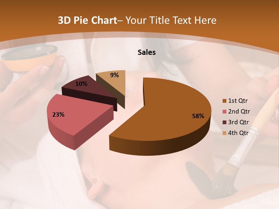 Beautiful Woman At The Spa Center For Face Care Session PowerPoint Template