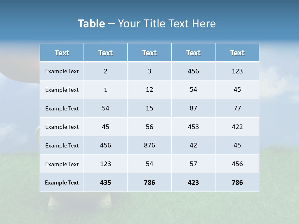 Coin Bank Sitting On Grass With Hand Putting In A Coin PowerPoint Template