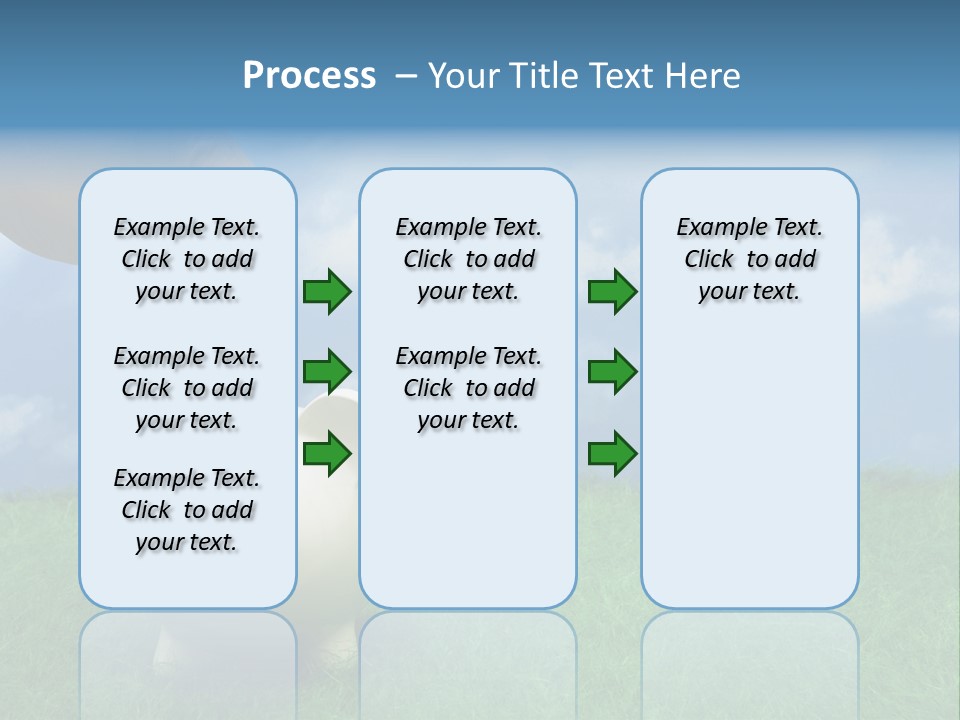 Coin Bank Sitting On Grass With Hand Putting In A Coin PowerPoint Template
