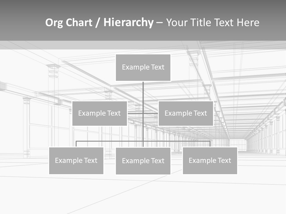 Abstract Architectural 3D Construction. Concept - Modern Architecture And Designing. PowerPoint Template
