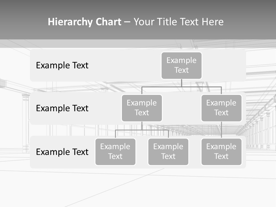 Abstract Architectural 3D Construction. Concept - Modern Architecture And Designing. PowerPoint Template