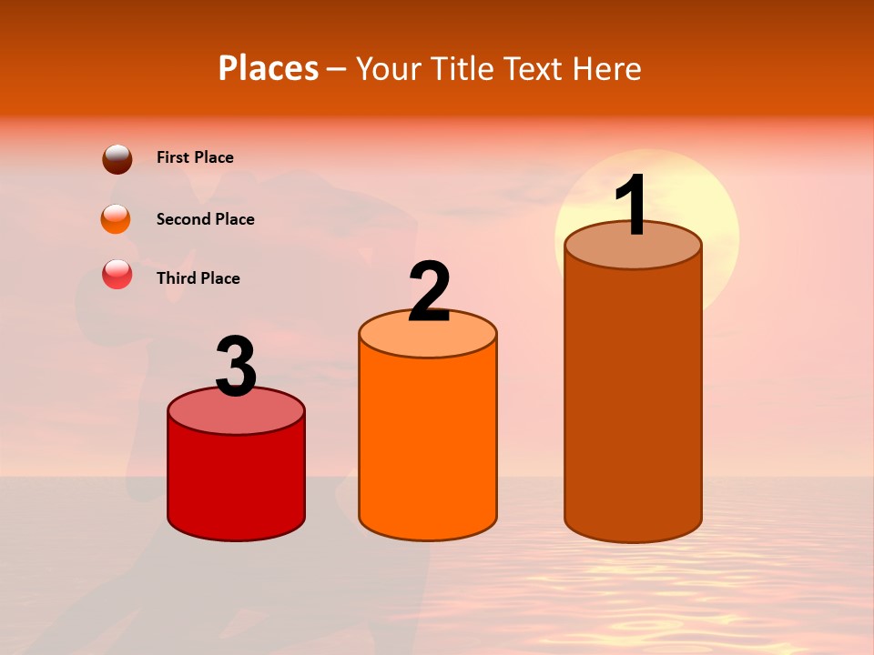 Couple In A Sexy Attitude Dancing In The Sunset PowerPoint Template