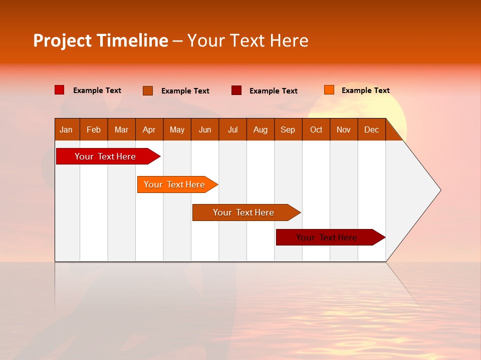 Couple In A Sexy Attitude Dancing In The Sunset PowerPoint Template