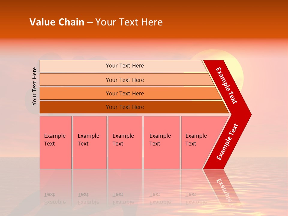 Couple In A Sexy Attitude Dancing In The Sunset PowerPoint Template