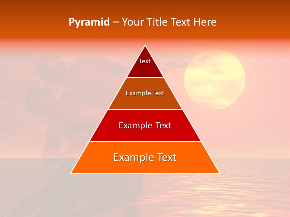 Couple In A Sexy Attitude Dancing In The Sunset PowerPoint Template