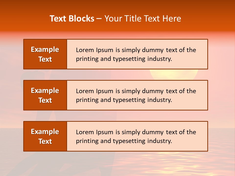 Couple In A Sexy Attitude Dancing In The Sunset PowerPoint Template